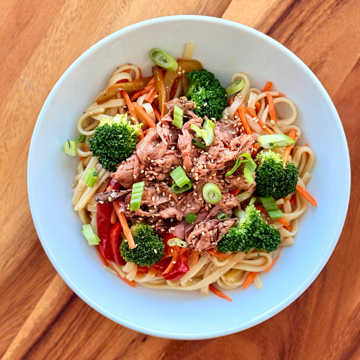 *NEW- Asian Shredded Beef Noodle Bowl