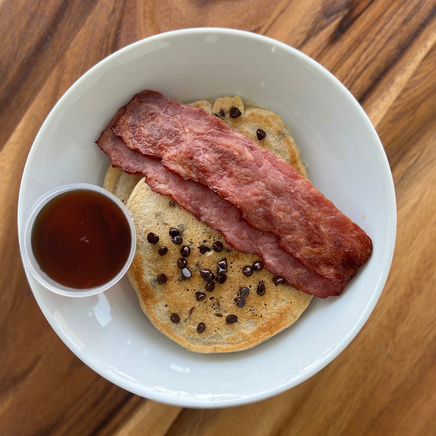 Pumpkin Chocolate Chip Protein Pancakes